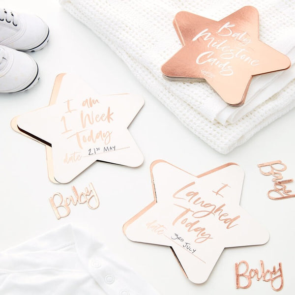 Milestone Cards Rose Gold 