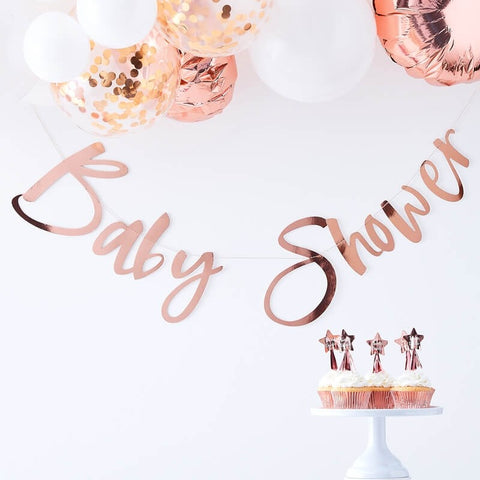 Backdrop - Baby Shower - Rose Gold