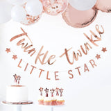 Bunting Twinkle Twinkle Little Star Rose Gold 