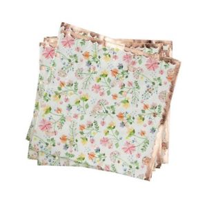 Rose Gold Foiled Ditsy Floral Napkins