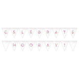 Iridescent Pennant Banner Celebrate