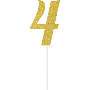 Cake Topper Gold Glitter #4