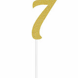 Cake Topper Gold Glitter #7