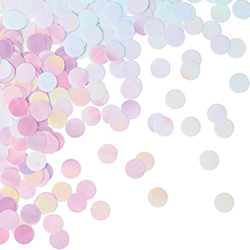 Foil Confetti  Iridescent Round