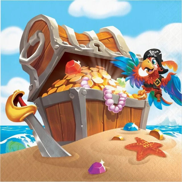 Pirate Treasure Luncheon Napkins 