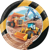 Big Dig Construction Dinner Plate 