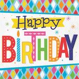 Bright Birthday Luncheon Napkins