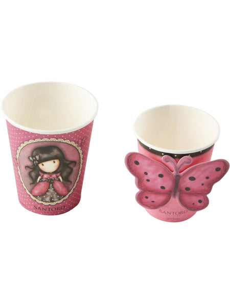 SANTOROs Ladybird Paper Cups Pink 2 Designs 9 oz  8pcs