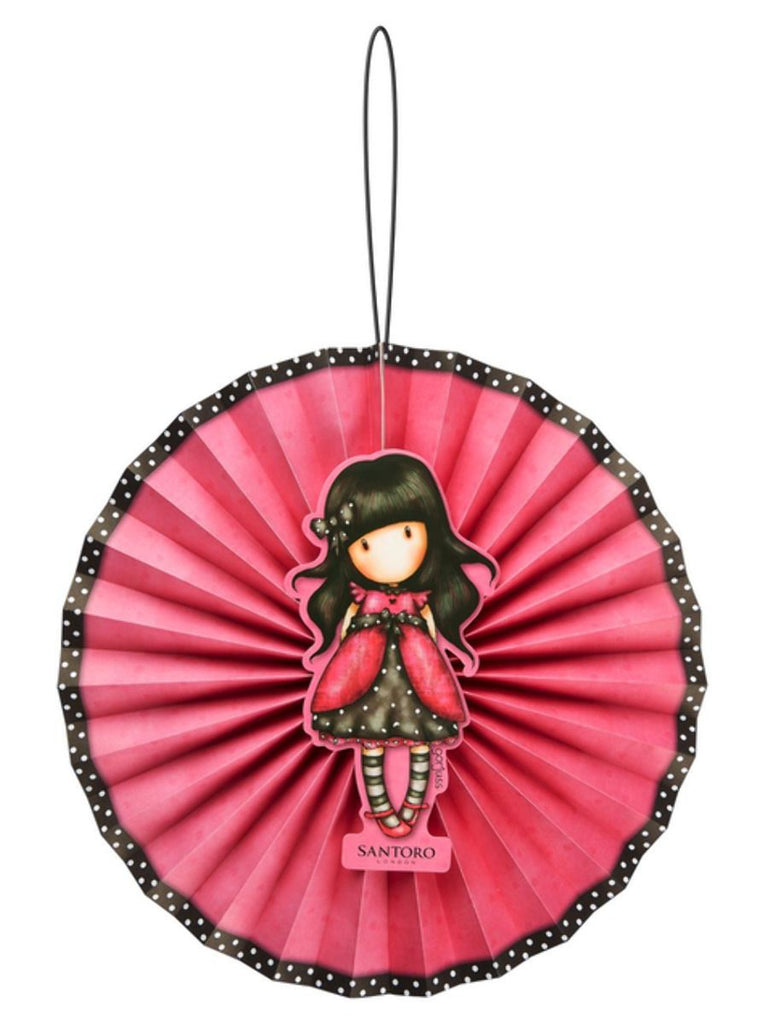 Santoro Ladybird Paper Fans Pink 30x35x20cm 3pcs