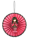 Santoro Ladybird Paper Fans Pink 30x35x20cm 3pcs