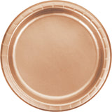 Touch of Color Rose Gold Foil Dinner Plate 8.75in 8pcs
