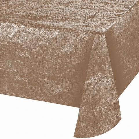 Tablecovers Metallic Rose Gold 54in x 108in pc