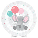 Enchanting Elephant Girl Paper Fan Centerpiece pc
