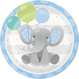 Enchanting Elephant Boy Round Dinner Plate 8.75in 8pcs