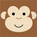 Animal Faces Monkey Luncheon Napkin 16pcs