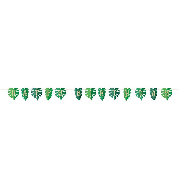 Juvenile Birthday Shaped Ribbon Banner 6in x 7.4in pc