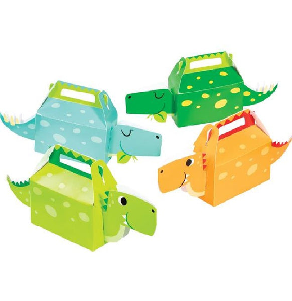 Dino Party Decor Treat boxes 3D 4pcs