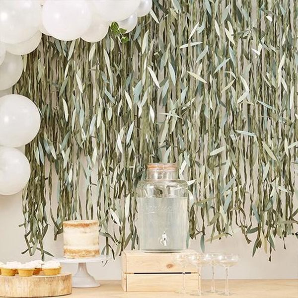 White Love  36 Inch Giant Balloon with 1.5m Foliage Garland