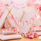 Pink Acrylic Happy Birthday Cake Topper