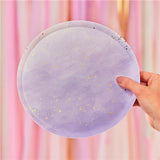 Gold Foiled Lilac Ombre Paper Plates 8pcs