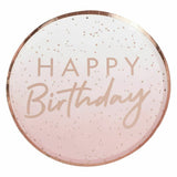 Rose Gold Foiled Customisable Happy Birthday Photo Booth Frame