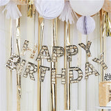 Gold Foiled Happy Birthday Table Confetti
