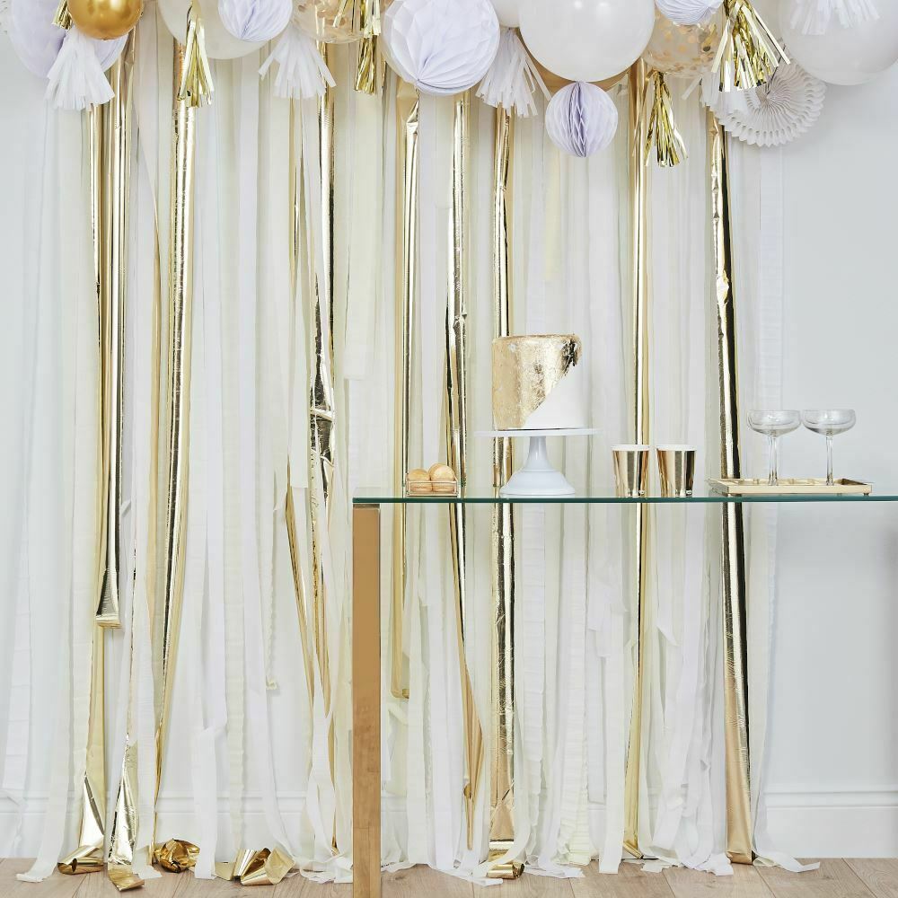Gold Foiled Happy Birthday Paper Plates 8pcs