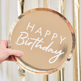 Gold Acrylic Happy Birthday Cake Topper