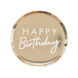 Gold Acrylic Happy Birthday Cake Topper