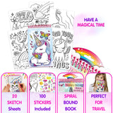 Unicorn Fantasy Compact Sketch Portfolio