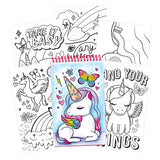 Unicorn Fantasy Compact Sketch Portfolio