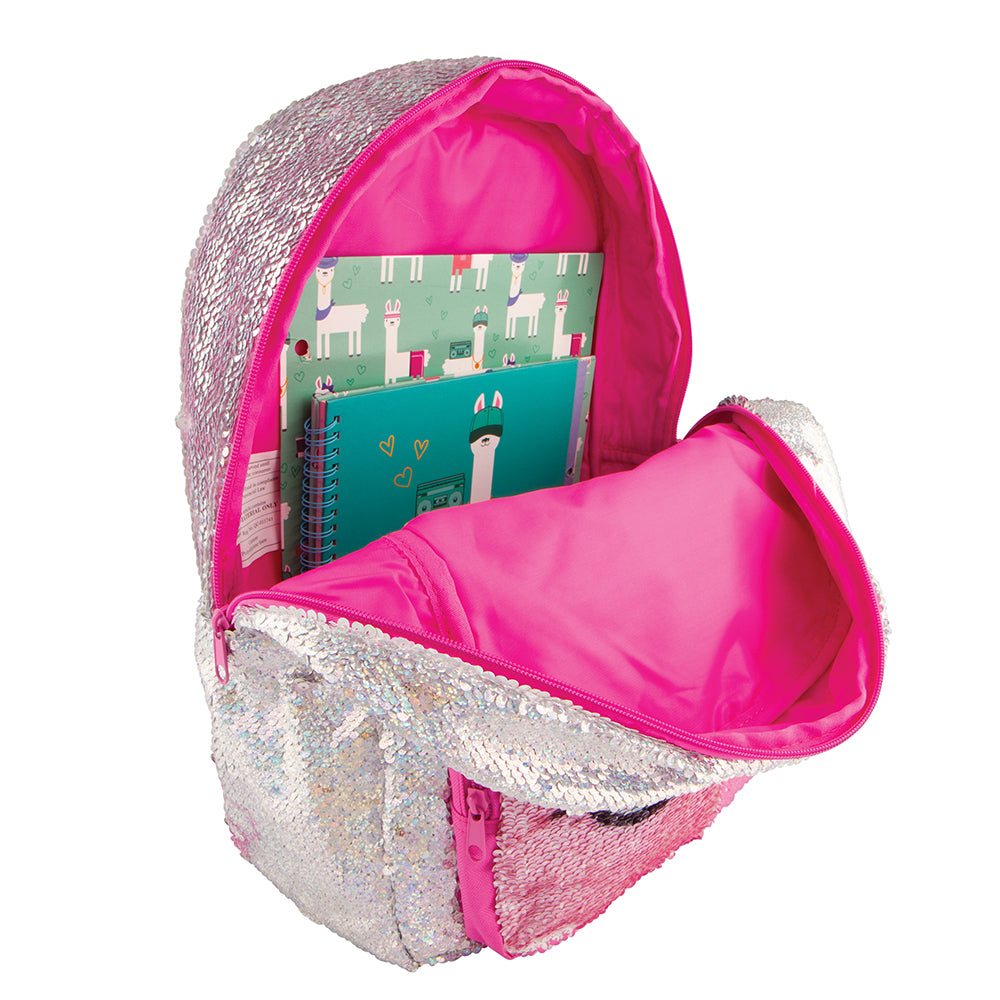 Style Lab Magic Sequin Backpack-Silver Holo & Reveal