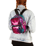 Style Lab Magic Sequin Mini Backpack - Gradient/Silver
