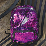 Style Lab Magic Sequins Mini Backpack-Purpule/Silver