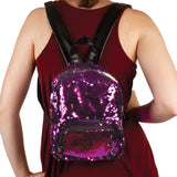 Style Lab Magic Sequins Mini Backpack-Purpule/Silver