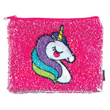 Style Lab Magic Sequin Pouch- Unicorn/Rainbow