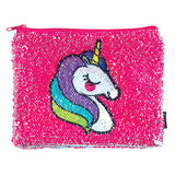 Style Lab Magic Sequin Pouch- Unicorn/Rainbow