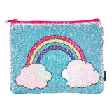 Style Lab Magic Sequin Pouch- Unicorn/Rainbow