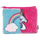 Style Lab Magic Sequin Pouch- Unicorn/Rainbow