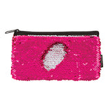 Style Lab Magic Sequin Mini Pencil Pouch- Pink/Silver
