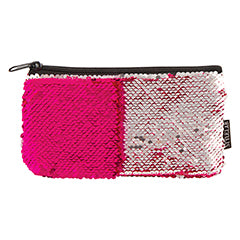 Style Lab Magic Sequin Mini Pencil Pouch- Pink/Silver