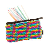 Style Lab Magic Sequin MINI Pencil Pouch-Rainbow/Silver