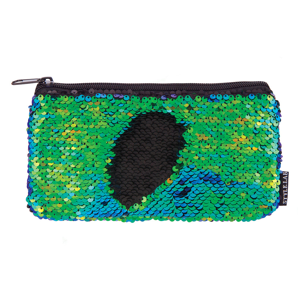 Style Lab Magic Sequin Mini Pencil Pouch - Mermaid
