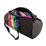 Rainbow Sequin Stripe Duffel