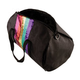 Rainbow Sequin Stripe Duffel