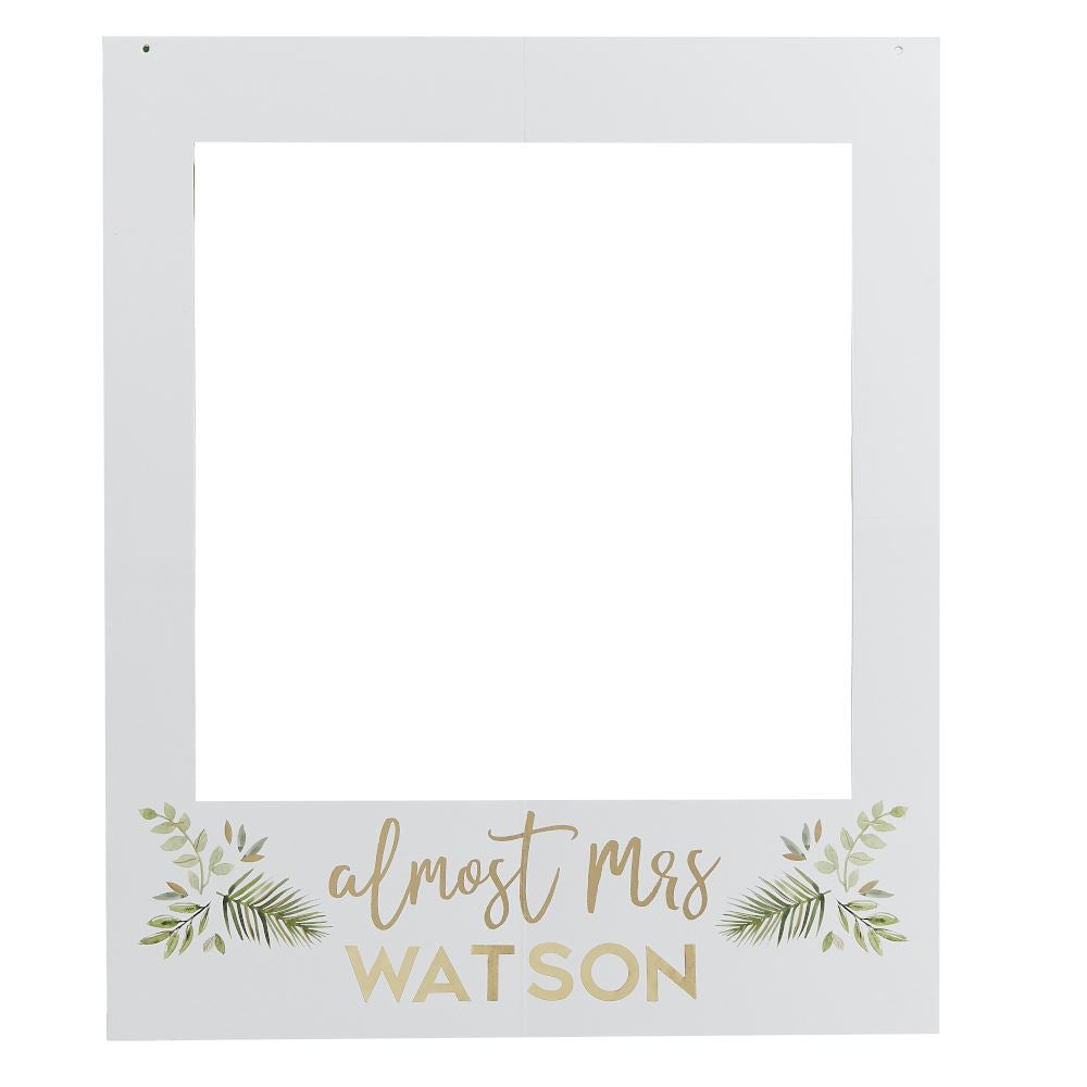 Almost Mrs Customisable Photo Booth Polaroid Frame