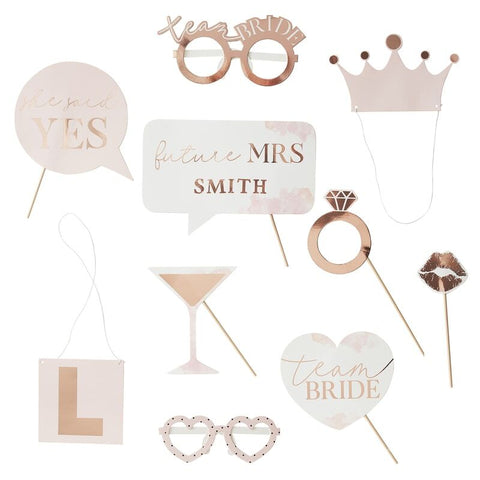 Blush Hen Customisable Photobooth Props