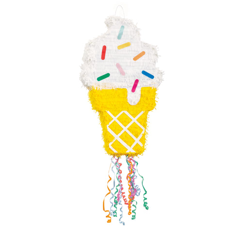 Ice Cream Cone Shaped Drum Piñata 