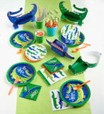 Alligator Party Shaped Banner With Ribbon 1 pc