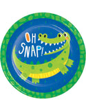 Alligator Party Dinner Plates 8.75in 8pcs